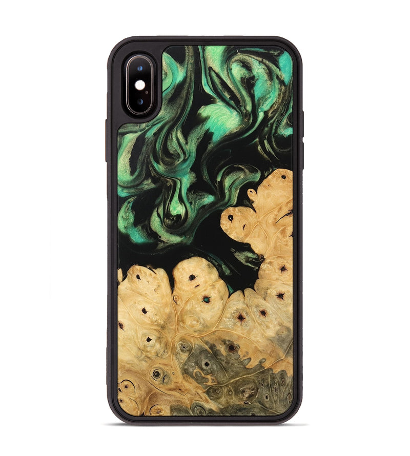 iPhone Xs Max Wood Phone Case - Robb (Green, 746049)