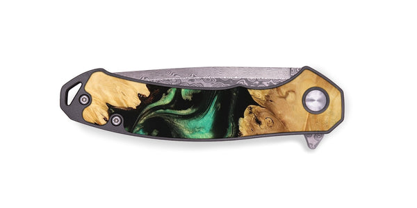 EDC Wood Pocket Knife - Maxwell (Green, 746051)