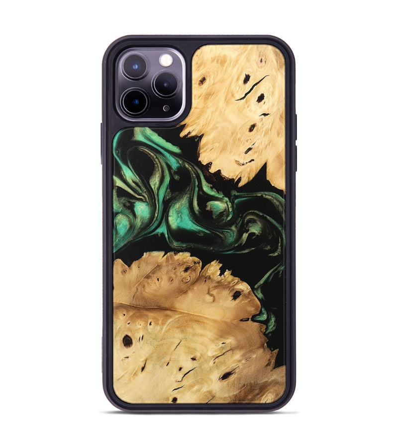 iPhone 11 Pro Max Wood Phone Case - Maxwell (Green, 746051)