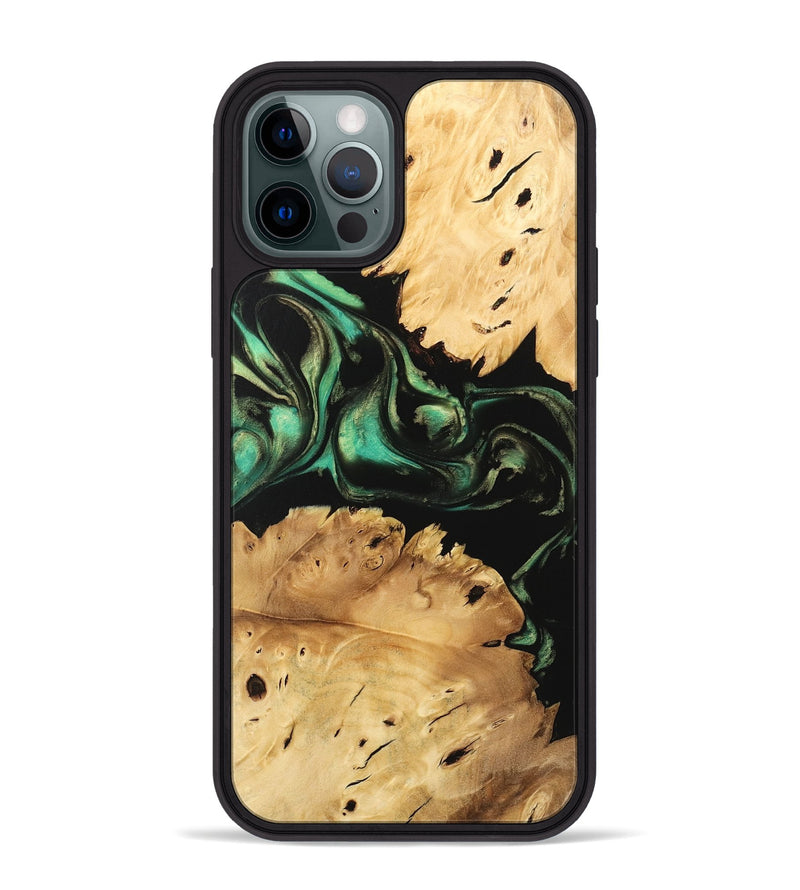 iPhone 12 Pro Max Wood Phone Case - Maxwell (Green, 746051)