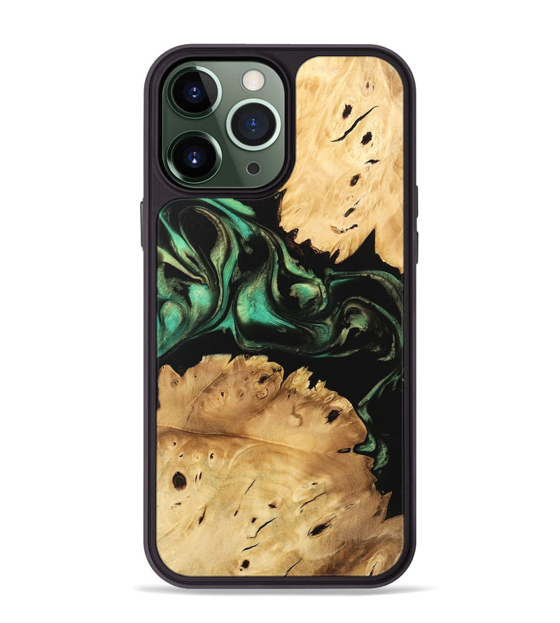 iPhone 13 Pro Max Wood Phone Case - Maxwell (Green, 746051)