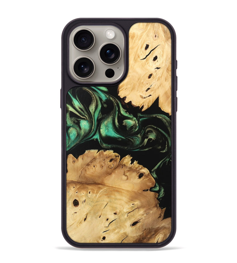 iPhone 15 Pro Max Wood Phone Case - Maxwell (Green, 746051)