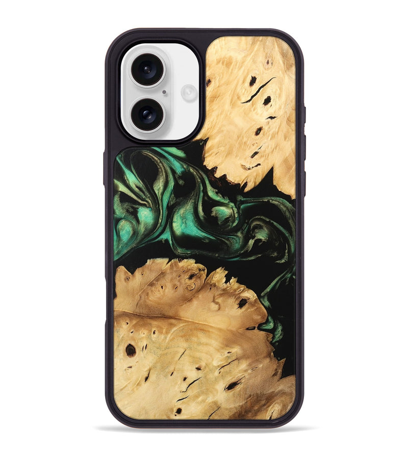 iPhone 16 Plus Wood Phone Case - Maxwell (Green, 746051)