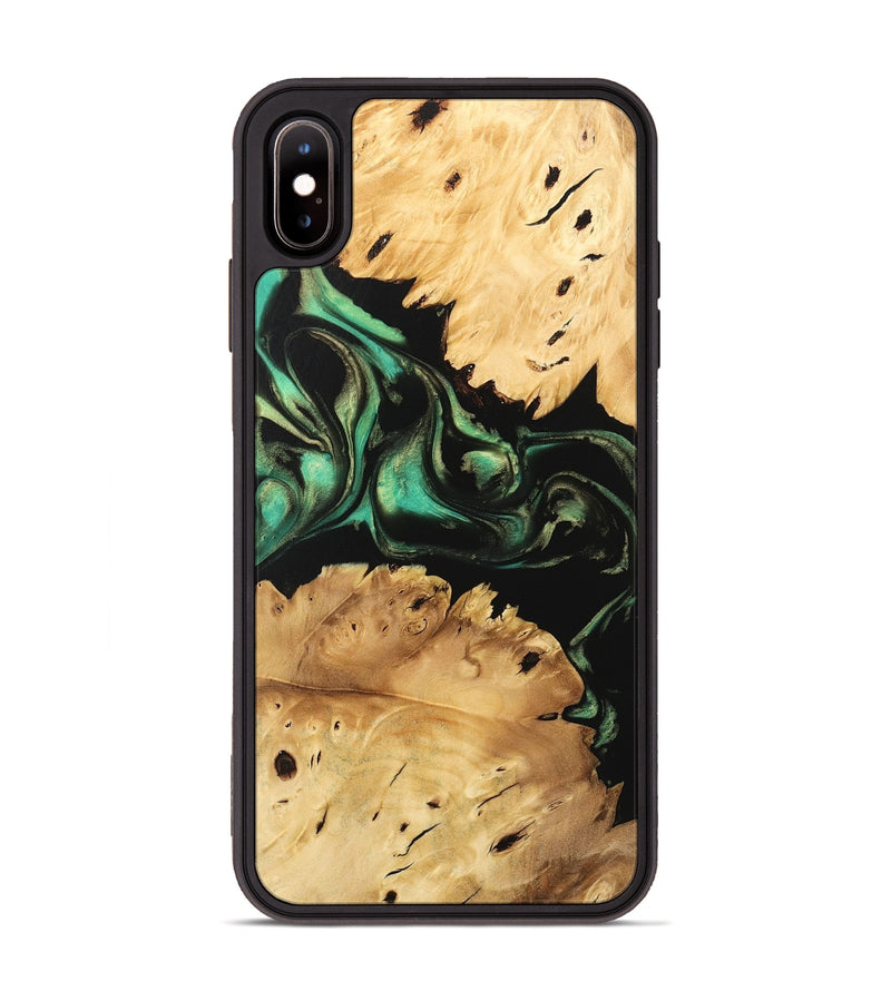 iPhone Xs Max Wood Phone Case - Maxwell (Green, 746051)