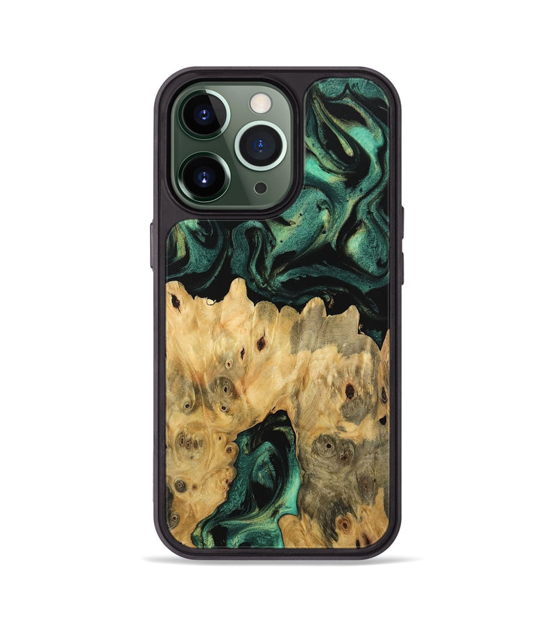 iPhone 13 Pro Wood Phone Case - Koen (Green, 746052)