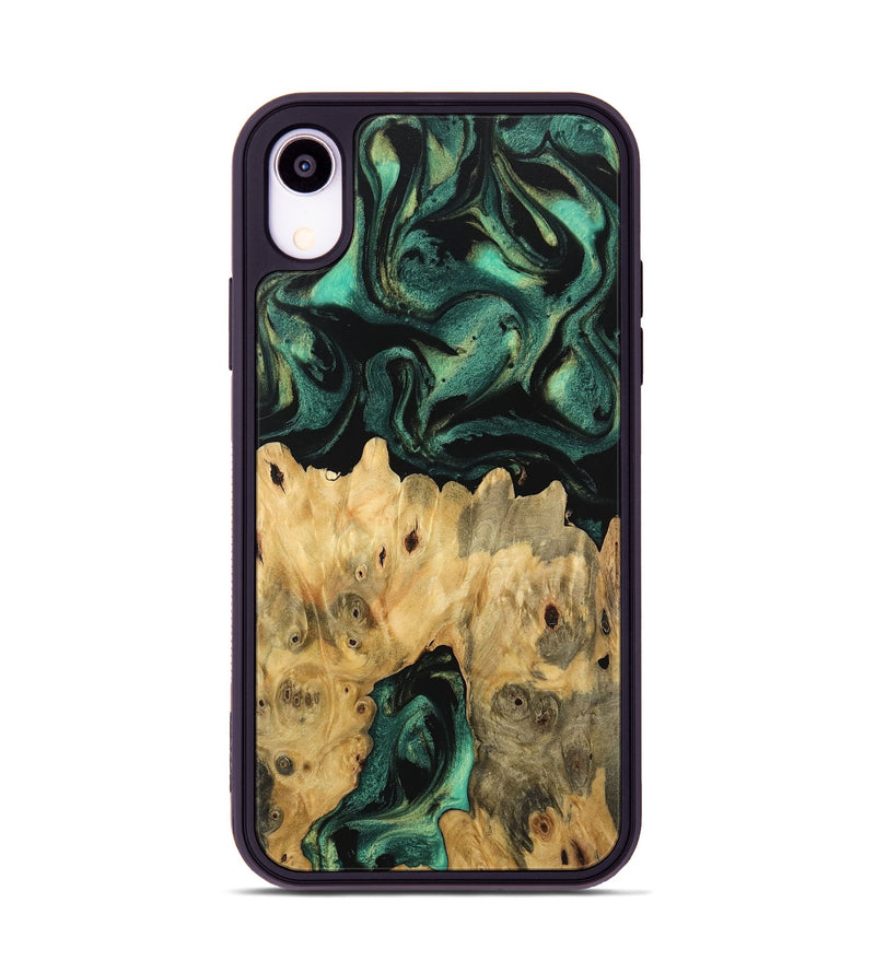 iPhone Xr Wood Phone Case - Koen (Green, 746052)