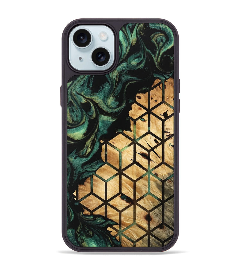 iPhone 15 Plus Wood Phone Case - Daisha (Pattern, 746053)