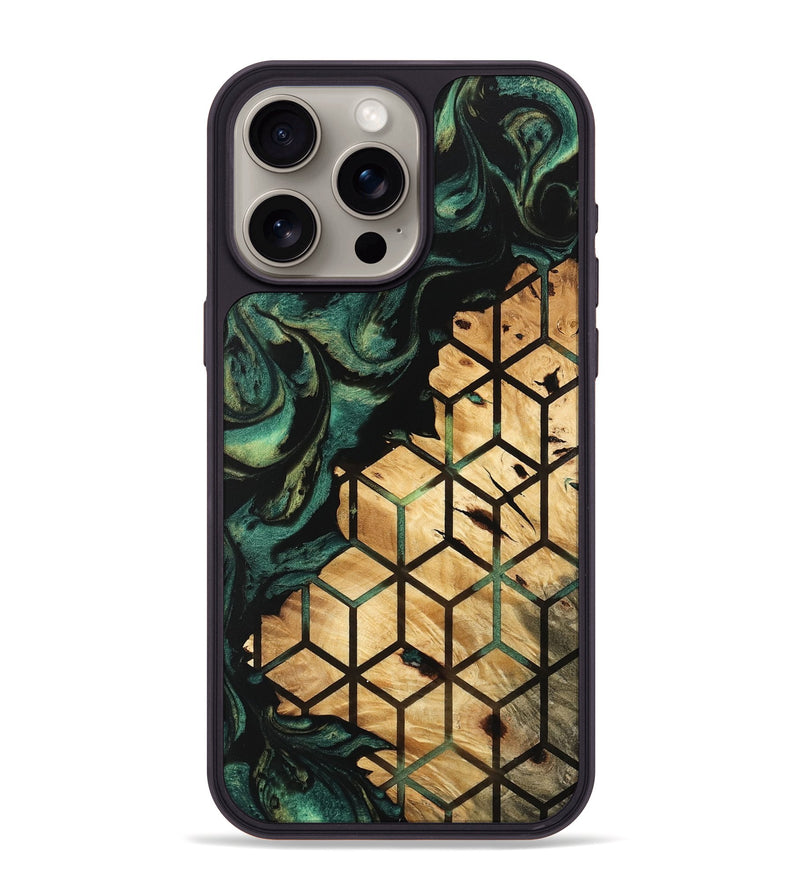 iPhone 15 Pro Max Wood Phone Case - Daisha (Pattern, 746053)