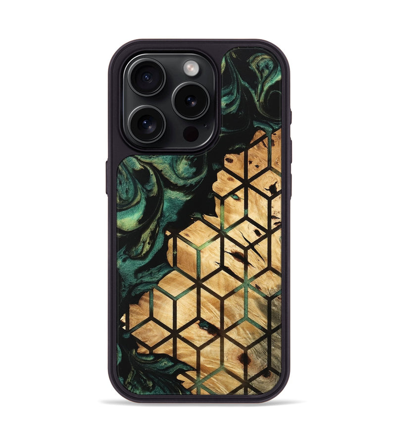 iPhone 15 Pro Wood Phone Case - Daisha (Pattern, 746053)