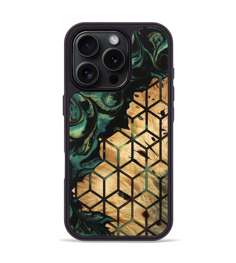 iPhone 16 Pro Wood Phone Case - Daisha (Pattern, 746053)