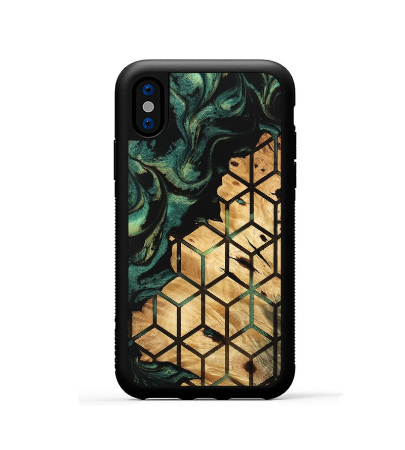 iPhone Xs Wood Phone Case - Daisha (Pattern, 746053)