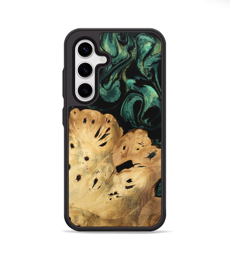 Galaxy S25 Wood Phone Case - Jolie (Green, 746054)