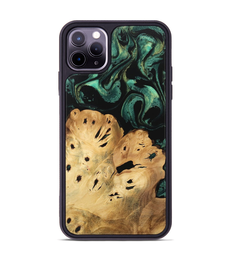 iPhone 11 Pro Max Wood Phone Case - Jolie (Green, 746054)