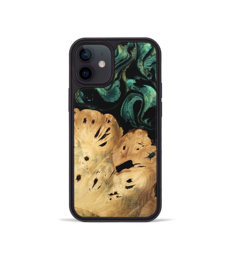 iPhone 12 mini Wood Phone Case - Jolie (Green, 746054)