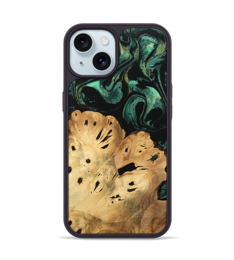 iPhone 15 Wood Phone Case - Jolie (Green, 746054)