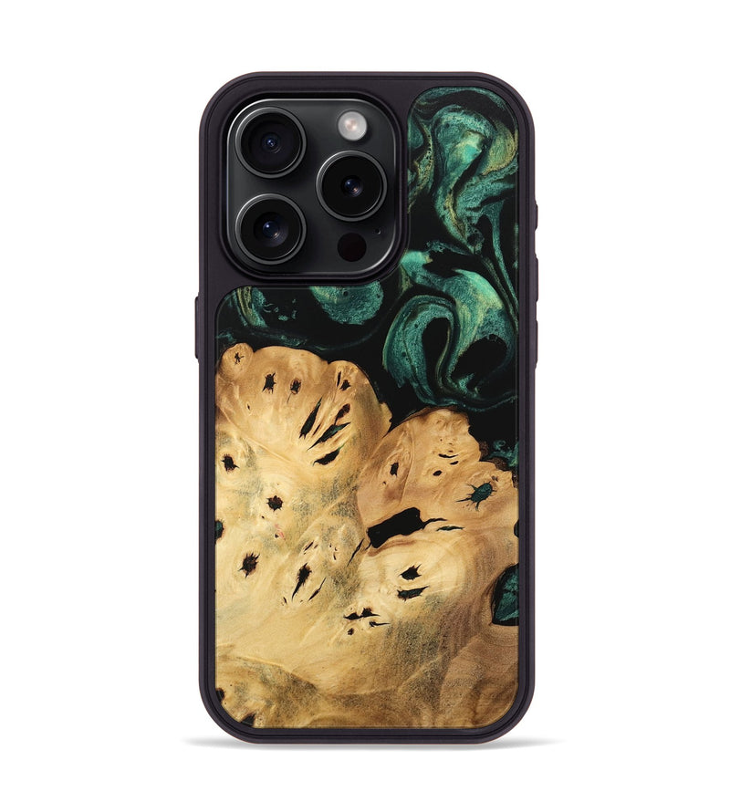 iPhone 15 Pro Wood Phone Case - Jolie (Green, 746054)