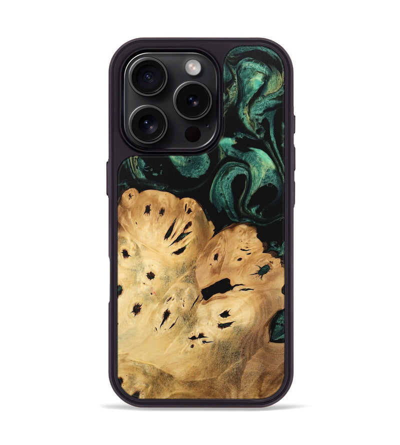 iPhone 16 Pro Wood Phone Case - Jolie (Green, 746054)