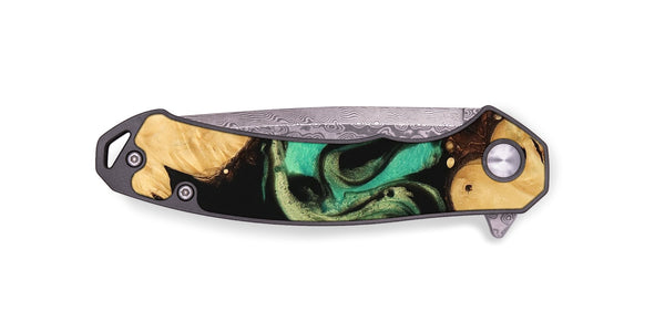 EDC Wood Pocket Knife - Omer (Green, 746056)