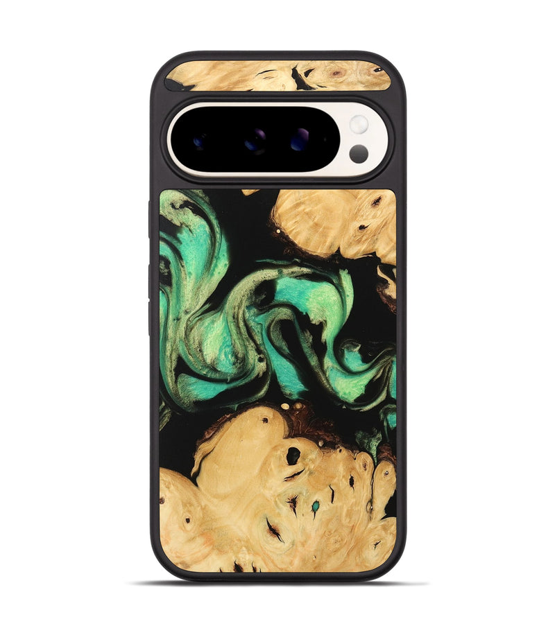 Pixel 9 Wood Phone Case - Omer (Green, 746056)