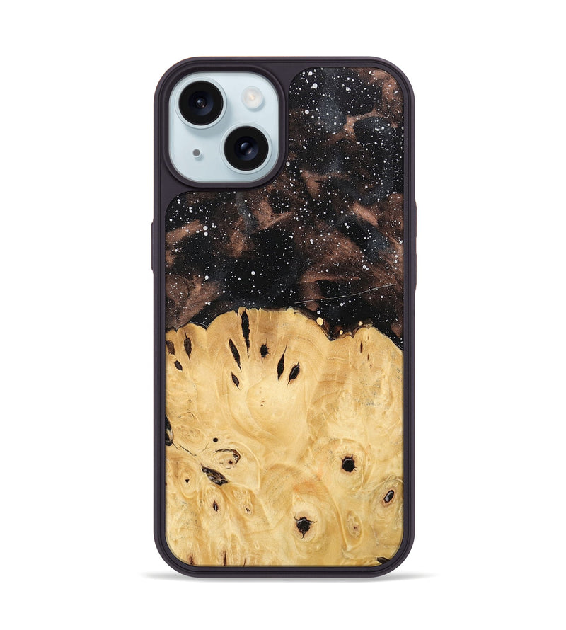 iPhone 15 Wood Phone Case - Merrily (Cosmos, 746060)