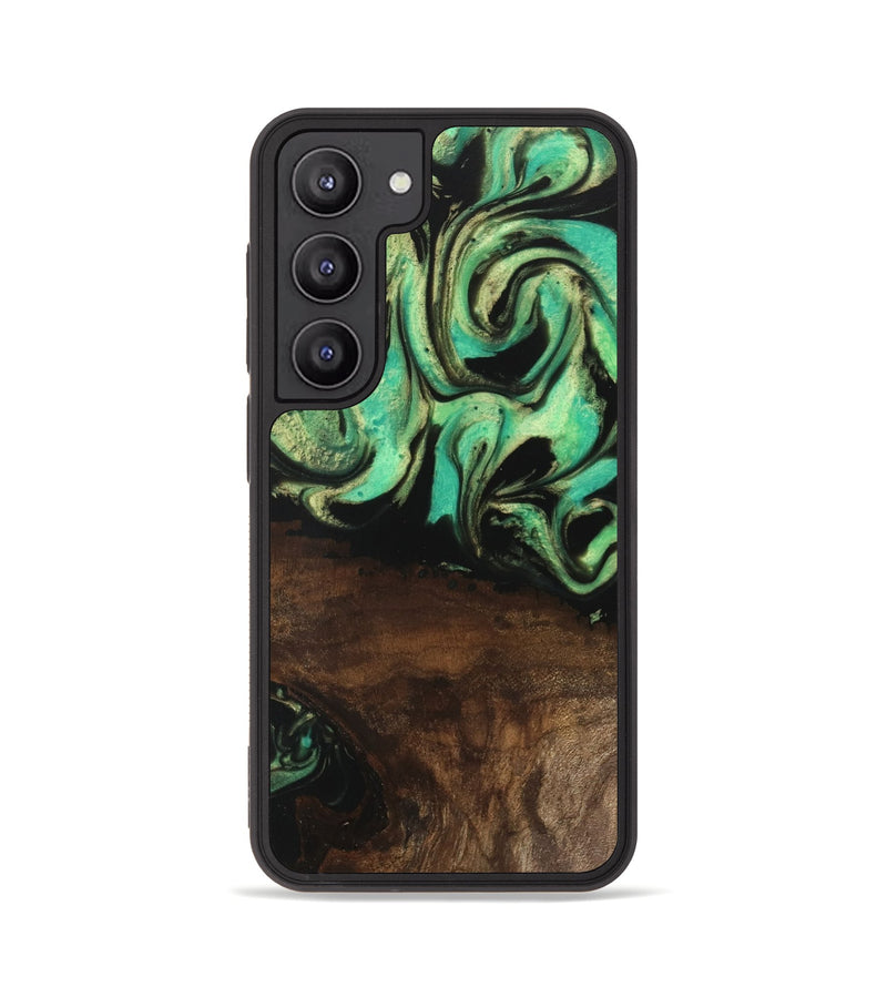 Galaxy S23 Wood Phone Case - Haleigh (Green, 746062)