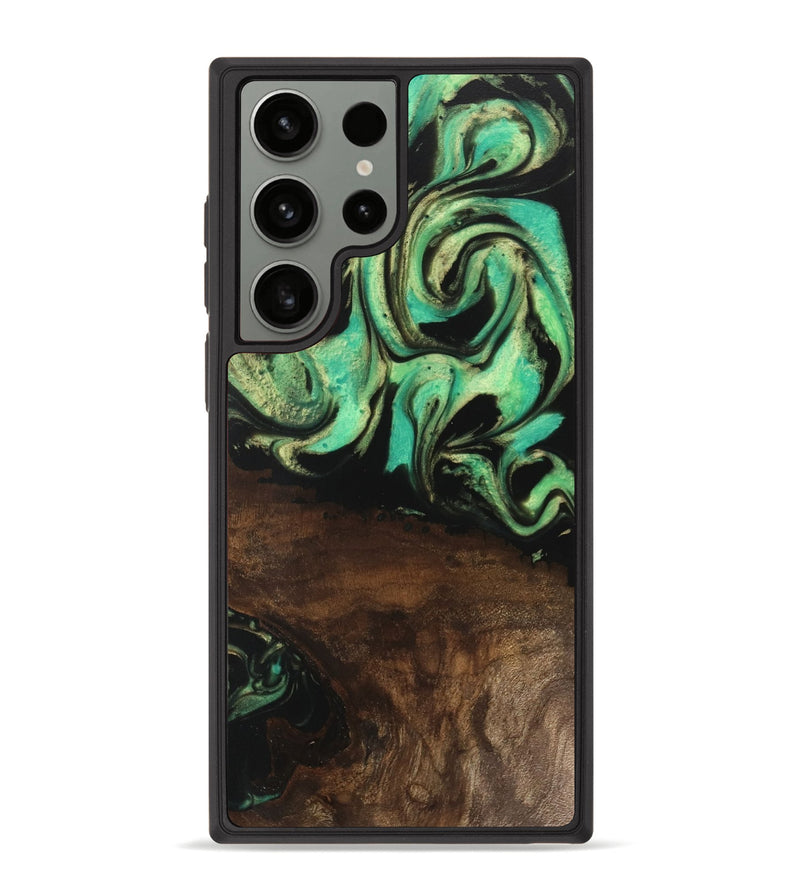 Galaxy S23 Ultra Wood Phone Case - Haleigh (Green, 746062)