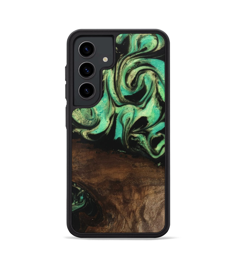 Galaxy S24 Wood Phone Case - Haleigh (Green, 746062)