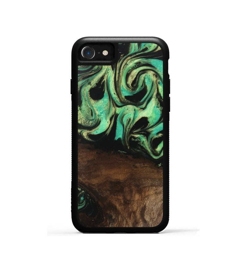 iPhone SE Wood Phone Case - Haleigh (Green, 746062)