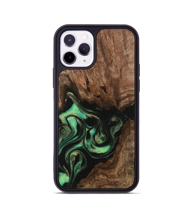 iPhone 11 Pro Wood Phone Case - Danette (Green, 746066)