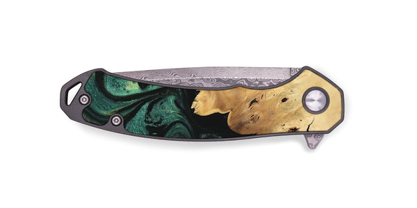 EDC Wood Pocket Knife - Zack (Green, 746068)