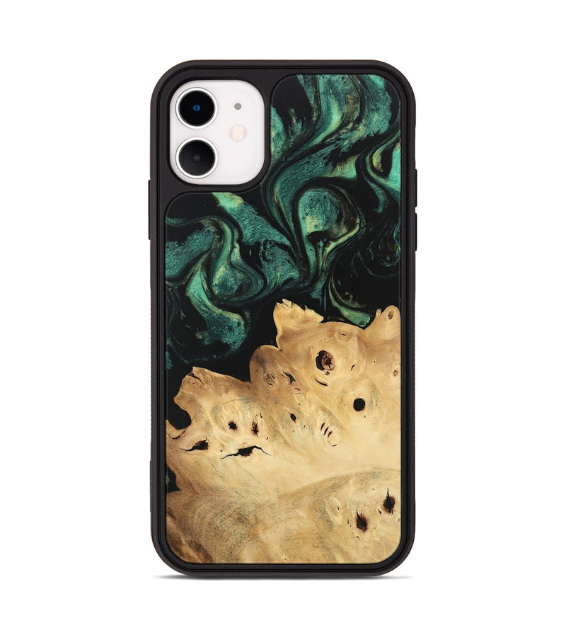 iPhone 11 Wood Phone Case - Zack (Green, 746068)