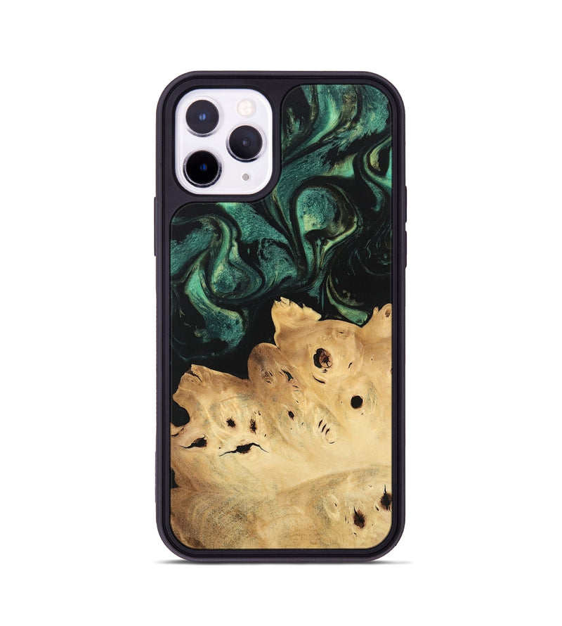 iPhone 11 Pro Wood Phone Case - Zack (Green, 746068)