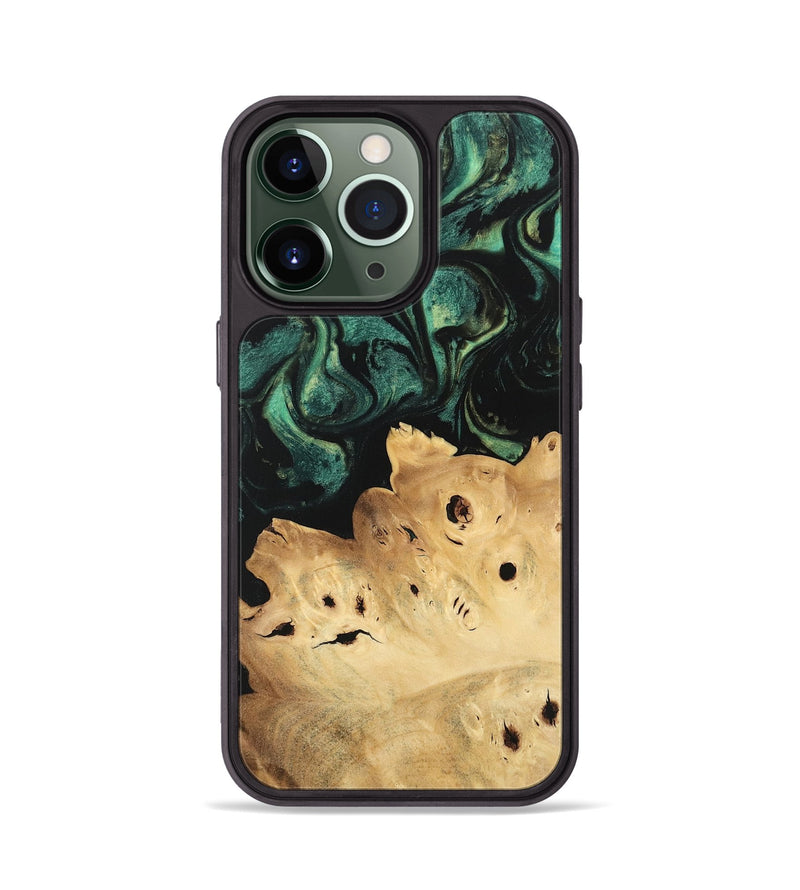 iPhone 13 Pro Wood Phone Case - Zack (Green, 746068)