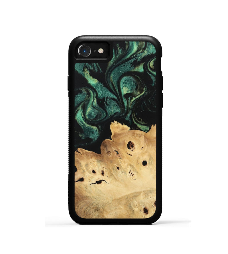 iPhone SE Wood Phone Case - Zack (Green, 746068)