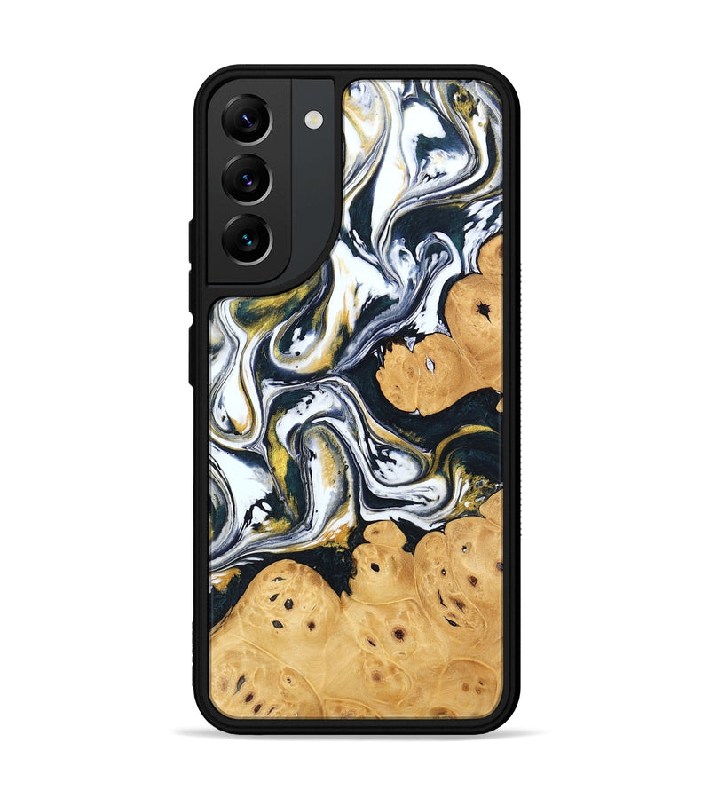 Galaxy S22 Plus Wood Phone Case - Elliana (Black & White, 746080)