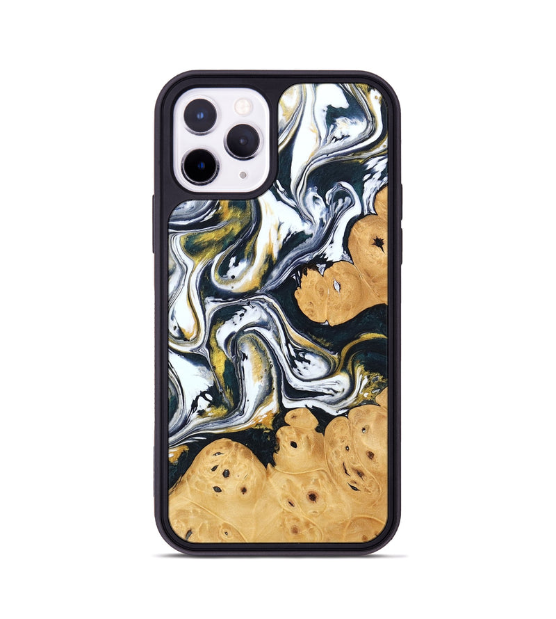 iPhone 11 Pro Wood Phone Case - Elliana (Black & White, 746080)