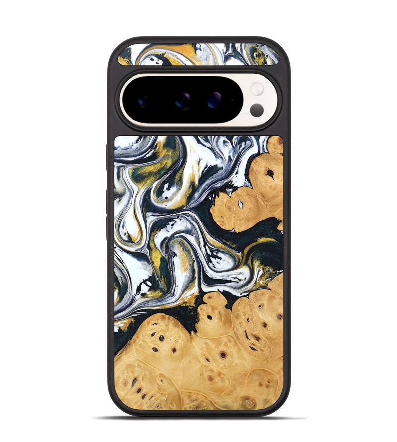 Pixel 9 Wood Phone Case - Elliana (Black & White, 746080)