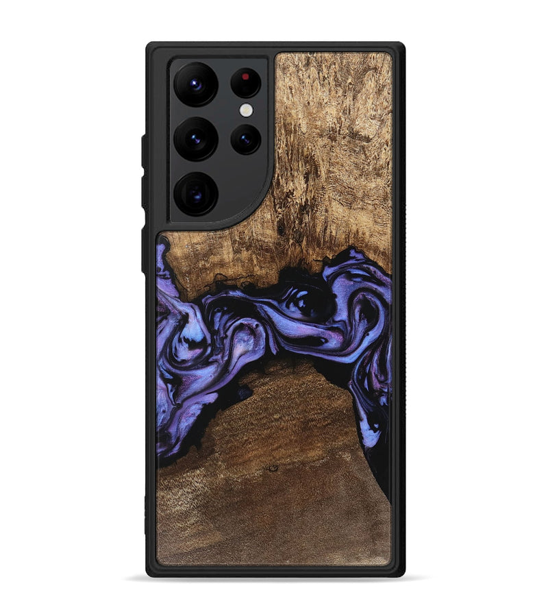 Galaxy S22 Ultra Wood Phone Case - Kenzo (Purple, 746085)