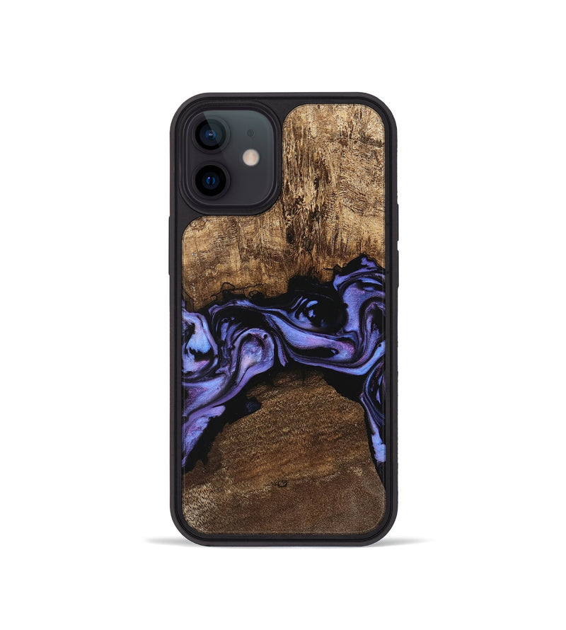 iPhone 12 mini Wood Phone Case - Kenzo (Purple, 746085)