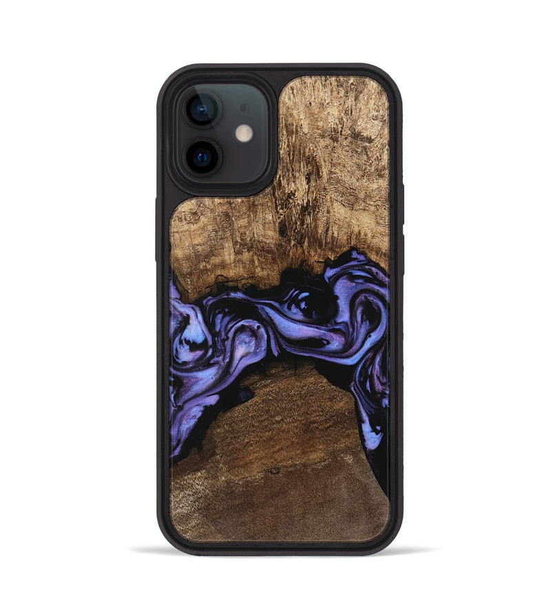 iPhone 12 Wood Phone Case - Kenzo (Purple, 746085)