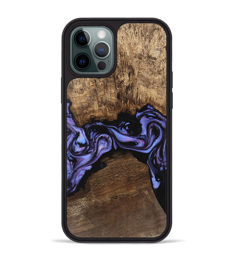 iPhone 12 Pro Max Wood Phone Case - Kenzo (Purple, 746085)