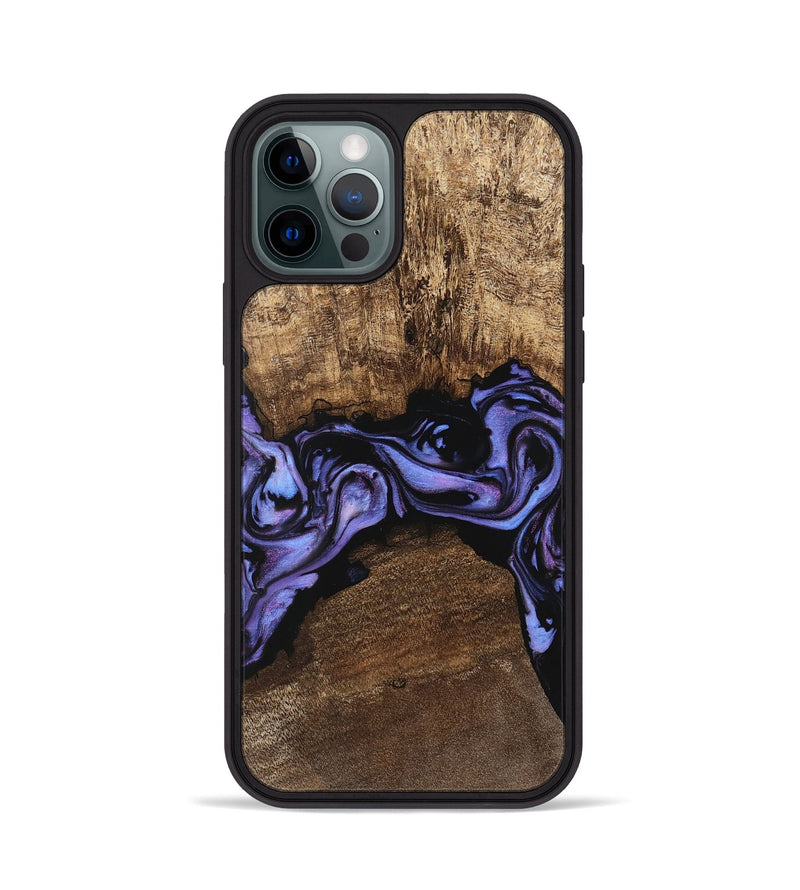 iPhone 12 Pro Wood Phone Case - Kenzo (Purple, 746085)