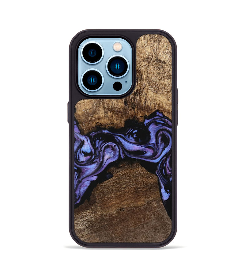 iPhone 14 Pro Wood Phone Case - Kenzo (Purple, 746085)