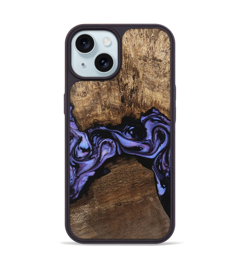 iPhone 15 Wood Phone Case - Kenzo (Purple, 746085)