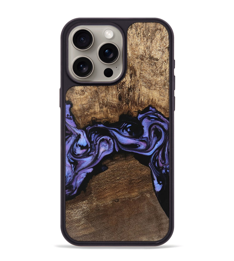 iPhone 15 Pro Max Wood Phone Case - Kenzo (Purple, 746085)