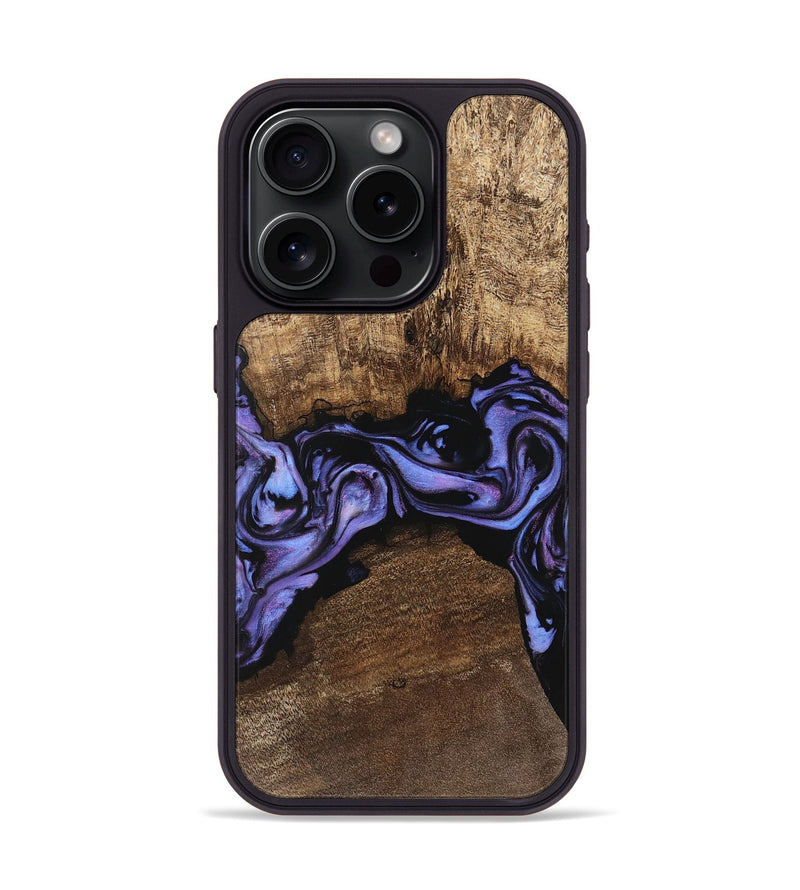 iPhone 15 Pro Wood Phone Case - Kenzo (Purple, 746085)