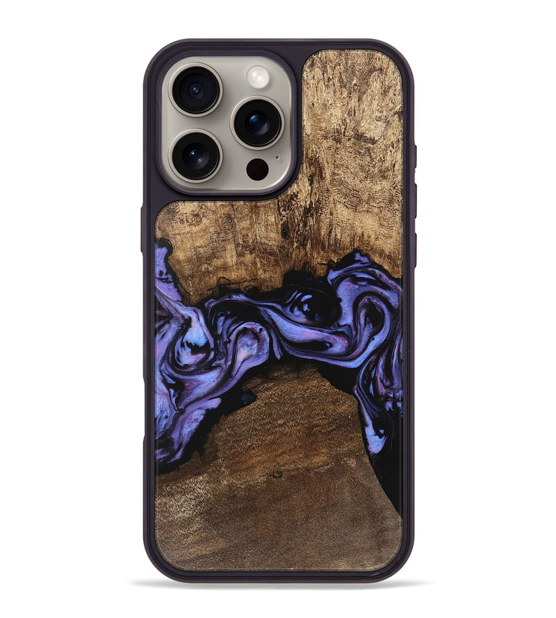 iPhone 16 Pro Max Wood Phone Case - Kenzo (Purple, 746085)