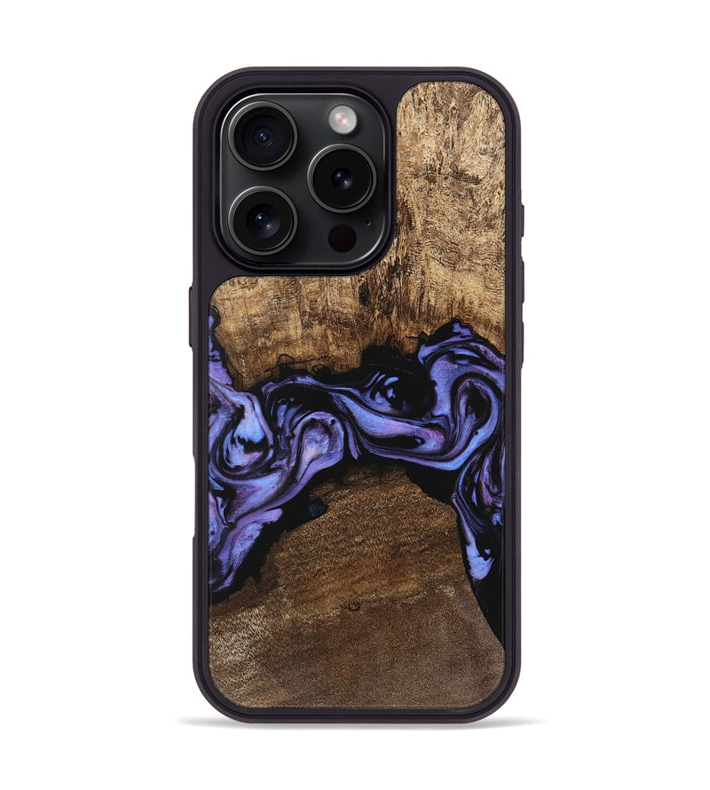 iPhone 16 Pro Wood Phone Case - Kenzo (Purple, 746085)