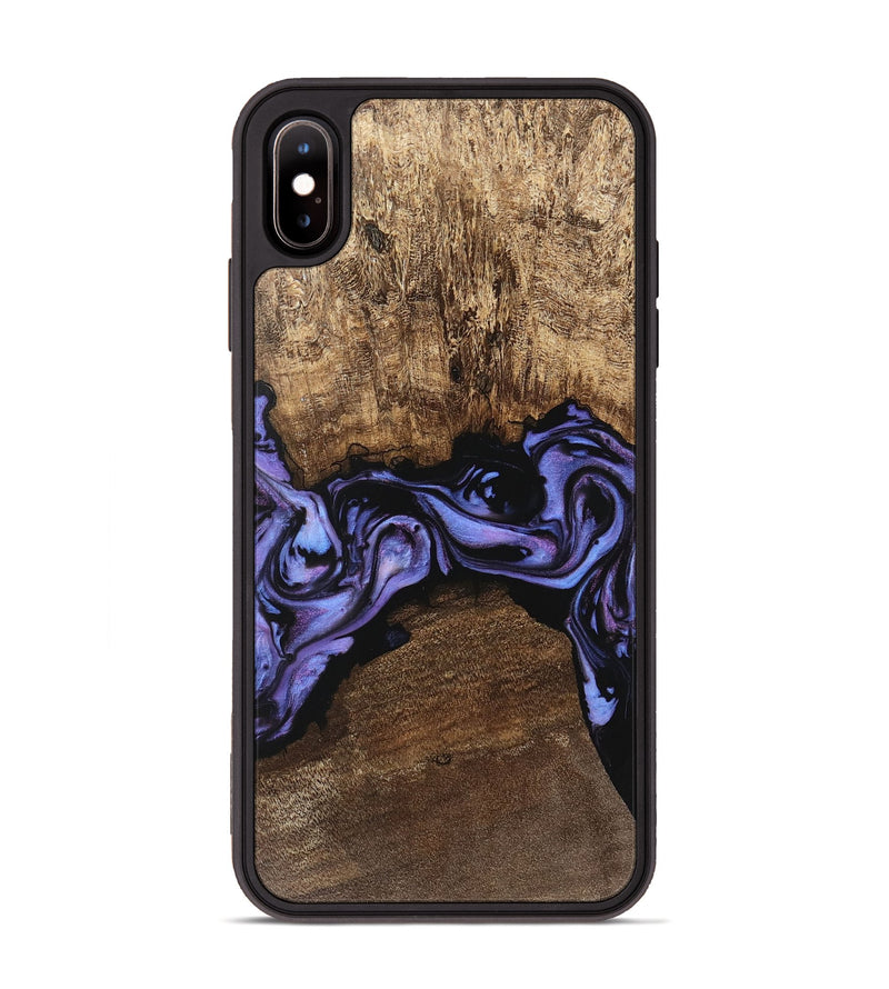 iPhone Xs Max Wood Phone Case - Kenzo (Purple, 746085)