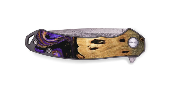 EDC Wood Pocket Knife - Kesha (Purple, 746086)